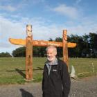 Waihopai Runuka  kaumatua (elder) Michael Skerrett at the entrance to the Maori urupa (cemetery)...