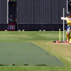 Otago Volts batsman Dale Phillips hits the ball over the wicket at the University of Otago Oval....