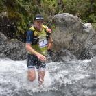 Dougal Allan tries to make his way through a waterway at last year’s Coast to Coast event. PHOTO:...