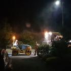 Port Hills Rd has been resurfaced at night during the past week. Photo: Judy Stack