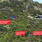 Houses on Mt Iron are at greater risk of fire due to the heavy fuel load of manuka scrub. PHOTOS:...