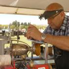 Stu Ide works to engrave the trophies at the Central Otago A&amp;P Show in Omakau. PHOTO: ALEXIA...