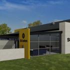 An artist’s interpretation of what a future St John Oamaru building could look like at Awamoa...