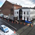 Dunedin's Vogel St was used in the filming for the movie Black Christmas. Photo: ODT files 