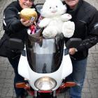 Fundraisers Christine and Phil Scorringe are ready for their last Bronz Easter Egg Run through...