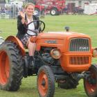Penny Nell takes a final spin in her 1964 Fiat model 215 orchard tractor before it went under the...