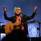 Crowded House frontman Neil Finn performs at a sold-out concert at the Dunedin Town Hall last...