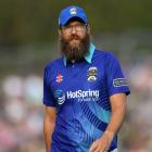 Daniel Vettori during the Black Clash in New Zealand in January. Photo: Getty Images
