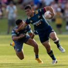 Freedom Vahaakolo in action for the Highlanders in a pre-season match against the Hurricanes at...