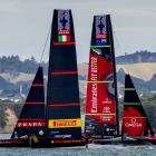 Team New Zealand and Luna Rossa took a race each on the first day of racing in the America's Cup....