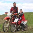 Edendale man Brent Shepherd, and his son Lachie (11) have travelled to the Five Forks Foothills...