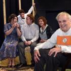 Director Joseph Cecchi (front) and cast (from left) Kimberley Buchan, Cheyne Jenkinson, Dylan...