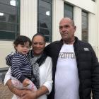 Trinette and Tony Wilton hold their granddaughter Kiara (20 months), who has the same eyes and...