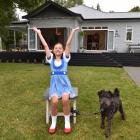 Bella Brough and her dog Winston, of Dunedin, as Dorothy and Toto from The Wizard of Oz. PHOTO:...