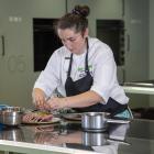 Ashley Knudsen cooks her finals dish. PHOTOS: SUPPLIED