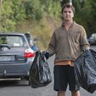  Dunedin student Jack Castle said rubbish started to pile up at his Cosy Dell flat recently...