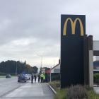 Police at the scene this morning. Photo: Laura Smith