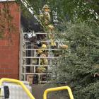 Firefighters were called toafire in a flat in Glen Rd, Mornington yesterday. PHOTOS: GREGOR...