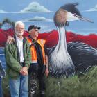 Wanaka Wastebusters retail assistant Anna Ferens, grebes project founder John Darby and Dunedin...