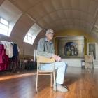 Otago Peninsula Anglican Parish people’s warden Ralph Gordon in the Nissen hut that served as the...