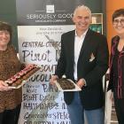 Jane Stanton (left), Economic and Regional Development Minister Stuart Nash and hub board member...