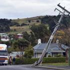A Conroy Removals truck damaged a power pole at the intersection of Beechworth St and Ainslee Pl...
