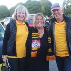 Invercargill auction winner Donna Parker (centre) with team Bad Bananas drivers Barbara and...