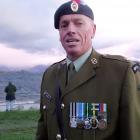 New Zealand Army reservist Major Ian Piercy, who conducted the Anzac Day dawn service at Wanaka....