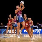 Te Huinga Reo Selby-Rickit, of the Southern Steel, has room to move during the round six ANZ...