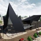 An artist’s impression of a proposed national sports museum in Christchurch. IMAGE: SUPPLIED