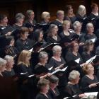 The Dunedin City Choir sings at the celebration of Rejoice, a Christmas classical repertoire at...