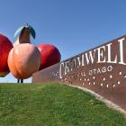 The ‘‘big fruit’’ fronting the Cromwell town centre was completed in 1990 to put the town on the...