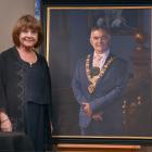 Dave Cull’s official mayoral portrait was unveiled by his widow, Joan Wilson, and Dunedin Mayor...