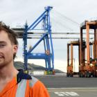 Doulton Tosh pictured outside Port Otago where he is two months into a two-year cadetship.PHOTO:...