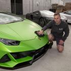 Devon Gilchrist takes a shine to a Lamborghini Huracan EVO, a focal point of a Supercar Showcase...