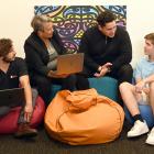 Mana Rangatahi Maori youth entrepreneurship programme participants (from left) Ben Somerville (22...