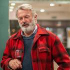 Sam Neill addresses the room at Central Cinema in Alexandra on Thursday night. He was attending a...
