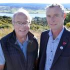 Milton Rotary OYAT Tramping Club president Rob Wilton (right) and Milton Rotary president Stephen...