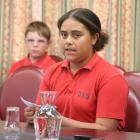 Oamaru Intermediate School pupil Leilani De-La-ford supports the proposed stadium at the long...