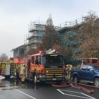 Crews from Dunedin Central, Willowbank, and Roslyn were called to deal with the fire at Otago...