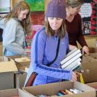 Browsing for books at the St Joseph’s School Book Fair in Queenstown yesterday is Katrina Preston...