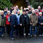 More than 40 guests, including those who built it, joined Meridian Energy staff at the Manapouri...