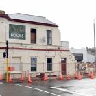 Demolition at the Scribes bookshop site in North Dunedin was halted last month. PHOTO: LINDA...