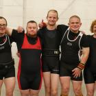 Special Olympics Otago athletes (from left) Ryan Stewart, Ryan Doherty, Lucas Hall, Bradley...