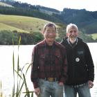 Celebrating the approval of $20,000 in funding are Ecotago Charitable Trust’s Tomahawk Lagoon...
