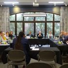 Lawyer James Gardner-Hopkins, speaking on behalf of several Cardrona residents, makes a...
