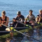 Wanaka Masters quad rowers (from left) Jaime Hutter, Kahn Cawte, Rob Taylor and Shane Gibson are...