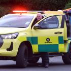 St John intensive care paramedics Pat Bain and Jenetta Johnson check the new rapid response...