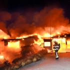 A fire rips through the Belleknowes Golf Course clubhouse early on Tuesday. PHOTOS: STEPHEN JAQUIERY