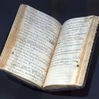 A visitation book, in which 19th century religious leader the Rev Dr Thomas Burns listed...